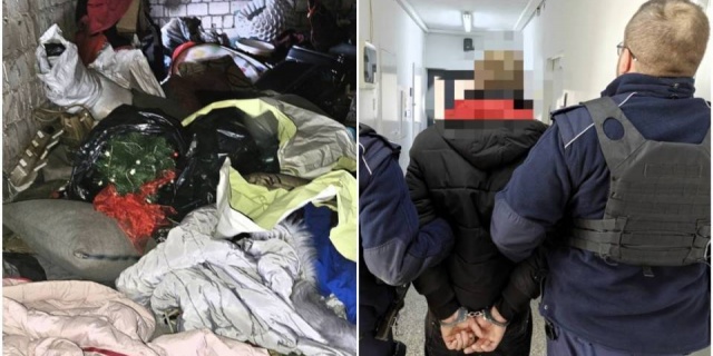 Ukrył się na strychu pod choinką jak prezent. Policjanci szybko go „rozpakowali” [Foto]