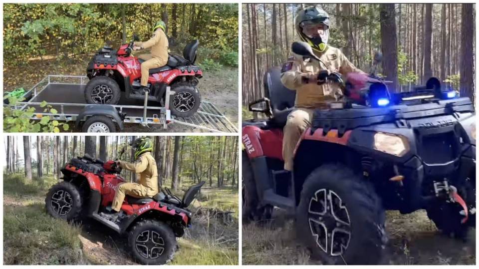 Strażacy z Radomska już cieszą się z nowego wyposażenia! Jednostkę zasilił quad