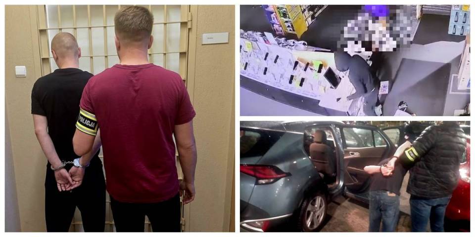 Autem rozbili witrynę sklepową, ukradli sprzęt za ponad 100 tysięcy złotych! Zostali zatrzymani, gdy oglądali mecz