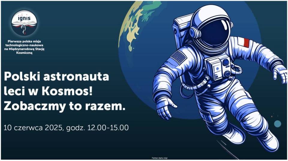 Piotrków patrzy w gwiazdy. Historyczny lot Sławosza Uznańskiego i sukces uczniów z SP nr 8